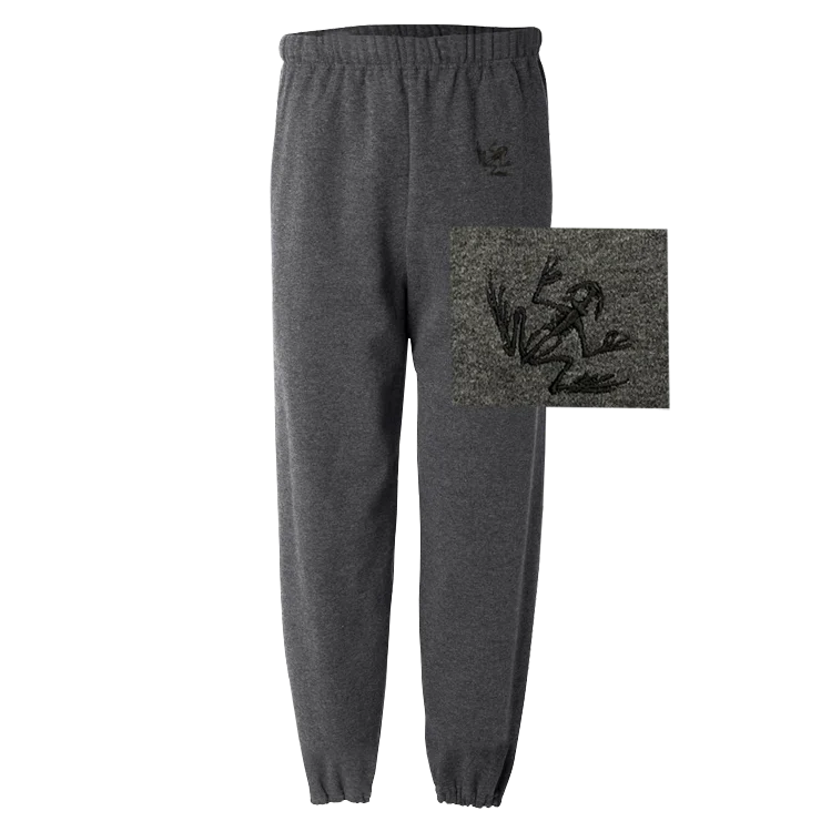 women's nursing pantsMen's Black Heather Bone Frog Sweatpants