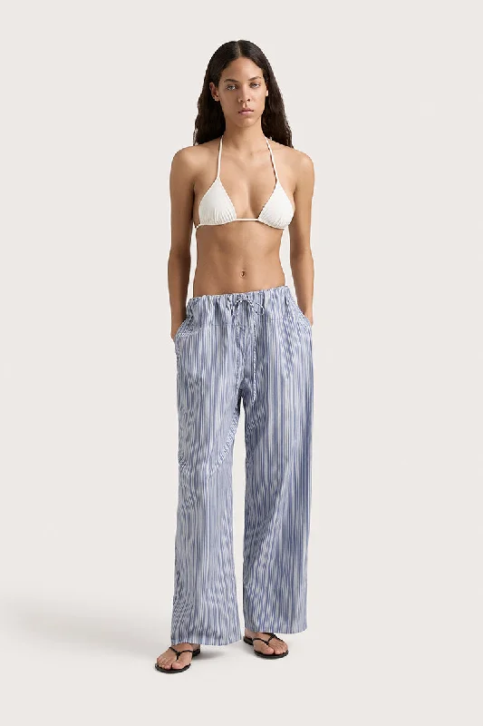 women's hot pantsVieu Relaxed Pant - Blue Stripe