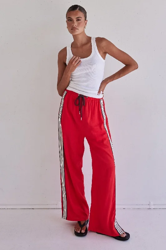 women's lace-up pantsXen Pant (Red)