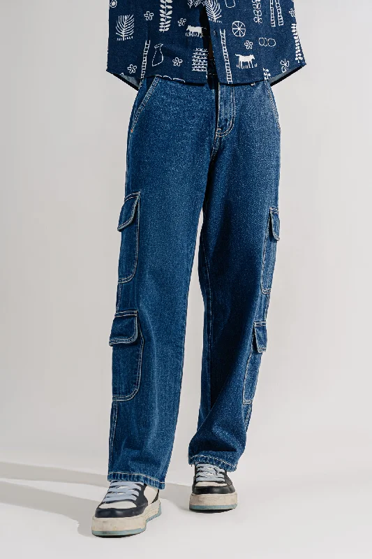 women's blue denim jeansParatrooper Blue Men’S Cargo