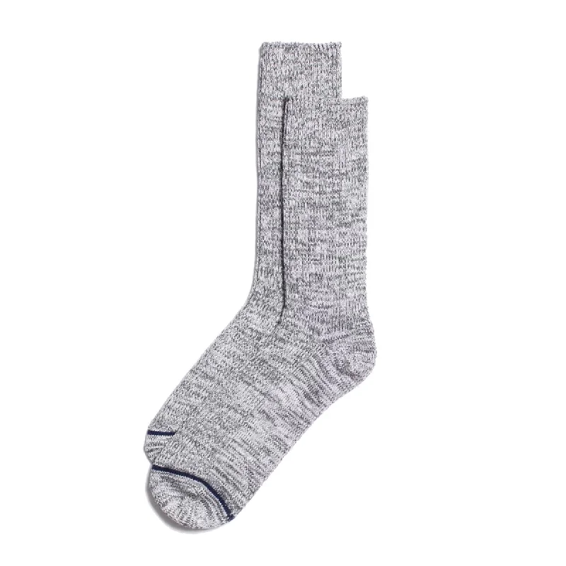 women's denim jeans with contrasting stitchingChunky Socks - Grey Melange