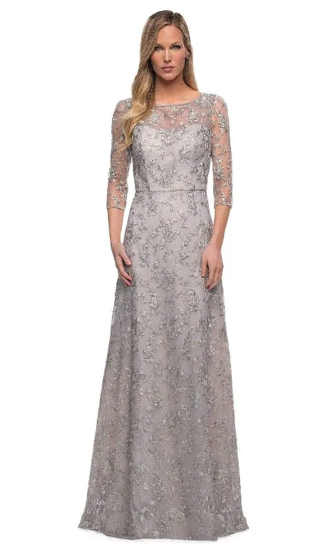 Formal Dress for Modeling AuditionsLa Femme - 29153 Embroidered Floral A-line Mother of the Groom Gown