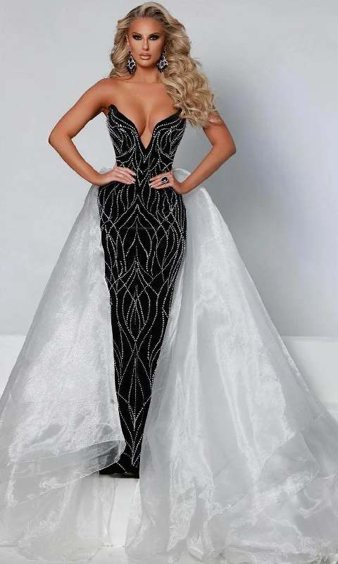 Formal Dress for Golden GlobesJohnathan Kayne 2555 - Strapless V-Neck Long Gown