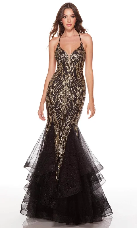 Formal Dress for Holiday PartiesAlyce Paris 61415 - Halter Thin Strapped Mermaid Gown