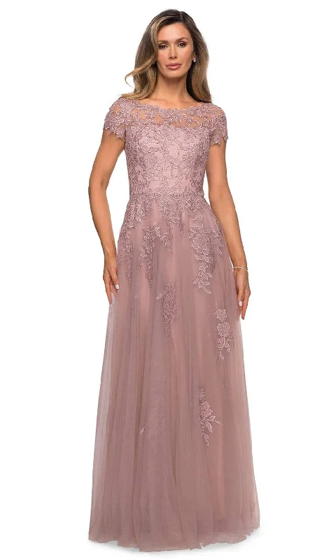 Formal Dress for Black Tie EventsLa Femme - 27920 Lace Tulle A-line Mother of the Bride Gown