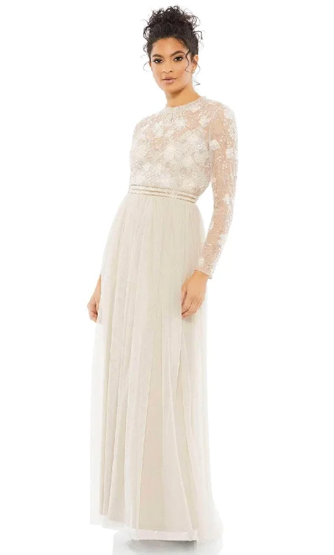 Formal Dress for Opera NightsMac Duggal 9132 - Modest Flowy A-line Heavenly Gown