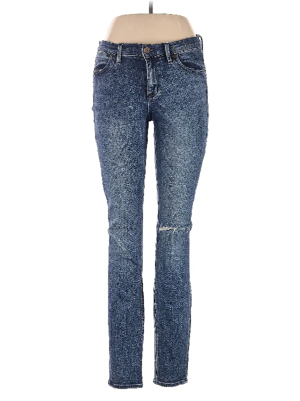 women's denim jeans for a relaxed lookMid-Rise Straight-leg Jeans in Medium Wash