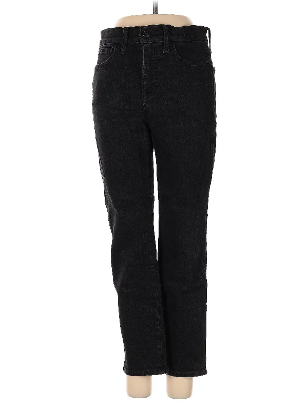 women's denim jeans with belt loopsLow-Rise Straight-leg Jeans in Dark Wash