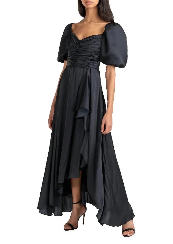 breathable midi dressesZoe Dress In Midnight