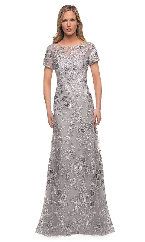 Formal Dress for Science AwardsLa Femme - 29281 Floral Embroidered A-line Mother of the Groom Gown