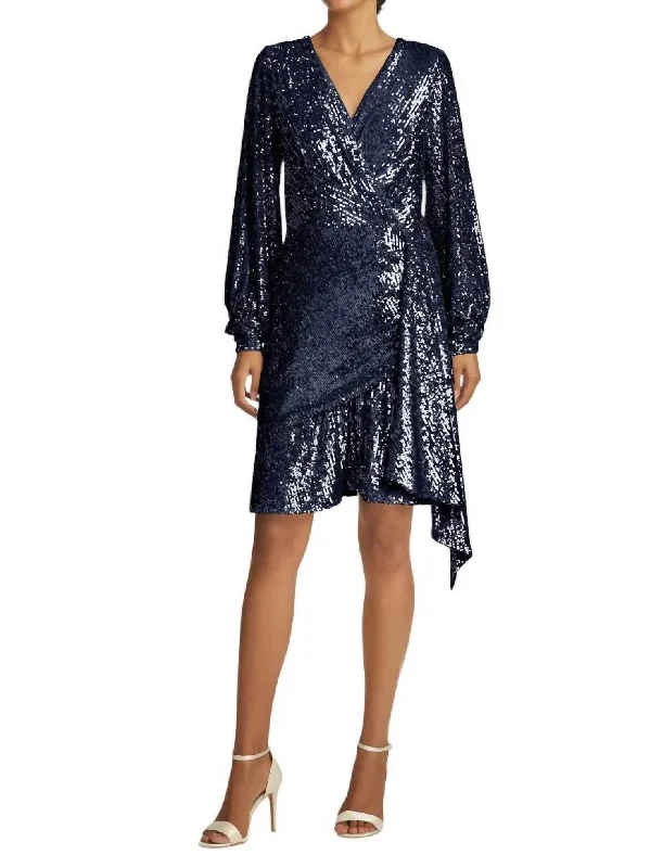 tween midi dressesDelaney Sequin Dress In Midnight