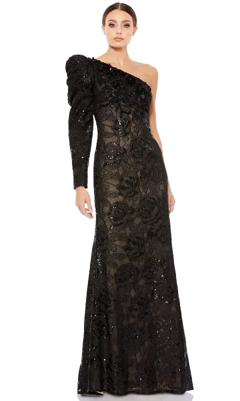 Formal Dress for WeddingsMac Duggal - 12444 Long Sleeve Sequined Sheath Gown