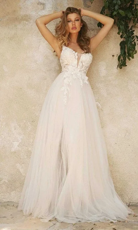 Formal Dress for Film PremieresCinderella Divine Bridal - CB072W Sleeveless Layered Tulle Gown