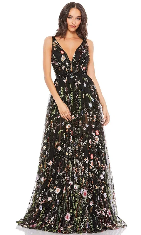 Formal Dress for Talent ShowsMac Duggal - 70132 Floral Embroidered A-Line Gown