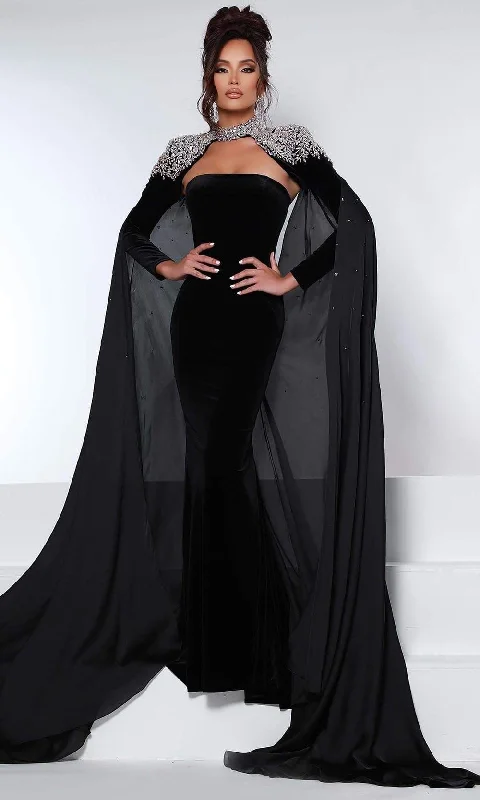 Formal Dress for Summer WeddingsJohnathan Kayne - 2453 Straight Across Mermaid Long sleeve Gown