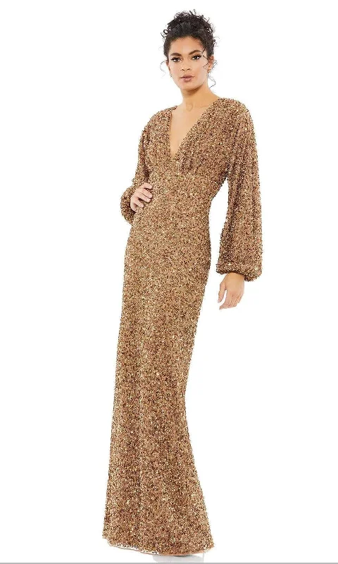 Formal Dress for Corporate AwardsMac Duggal - 10791 Bishop Sleeve Sequin Gown