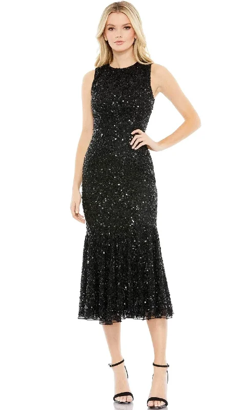 Formal Dress Shopping GuidesMac Duggal 5597 - Sequined Sleeveless Fit and Flare Gown