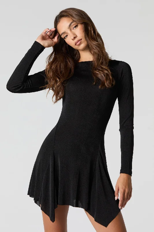 chic and comfortable Mimi dresses for all-day wearAsymmetrical Slinky Mini Dress