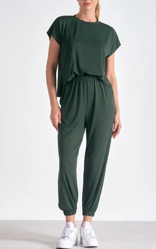 women's jumpsuits for everyday wearDark Green Victoria Jumpsuit