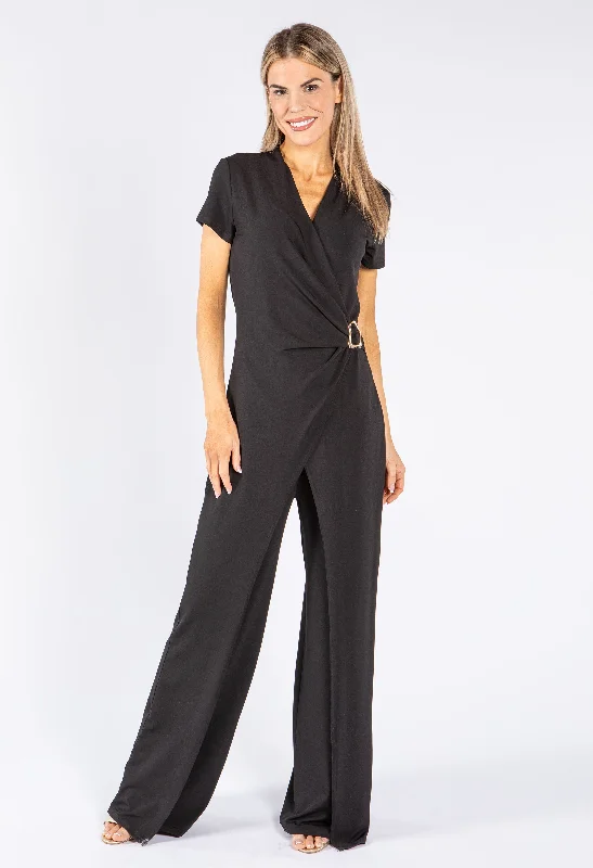 women's jumpsuits for runningGold Buckle Detail Jumpsuit