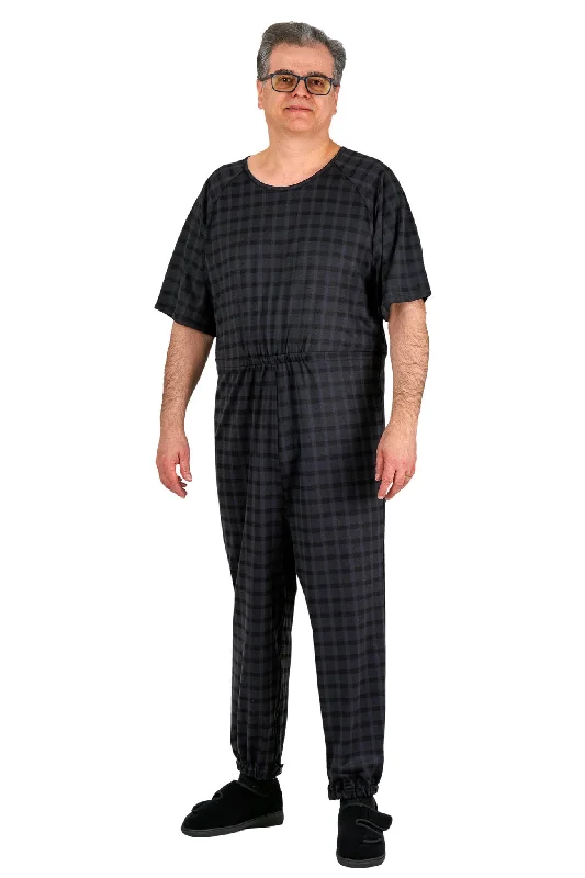 women's cozy jumpsuitsAnti-Strip Jumpsuit - Bobby | Black Check