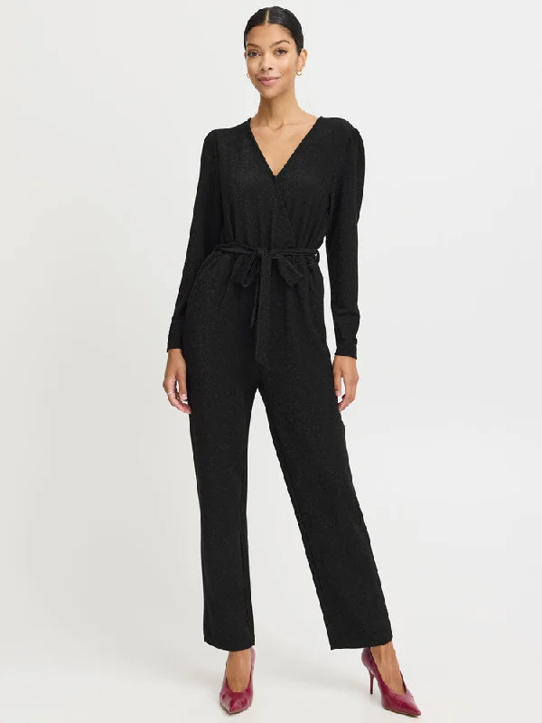 women's jumpsuits for dancingB Young ByTacha Jumpsuit Black Mix