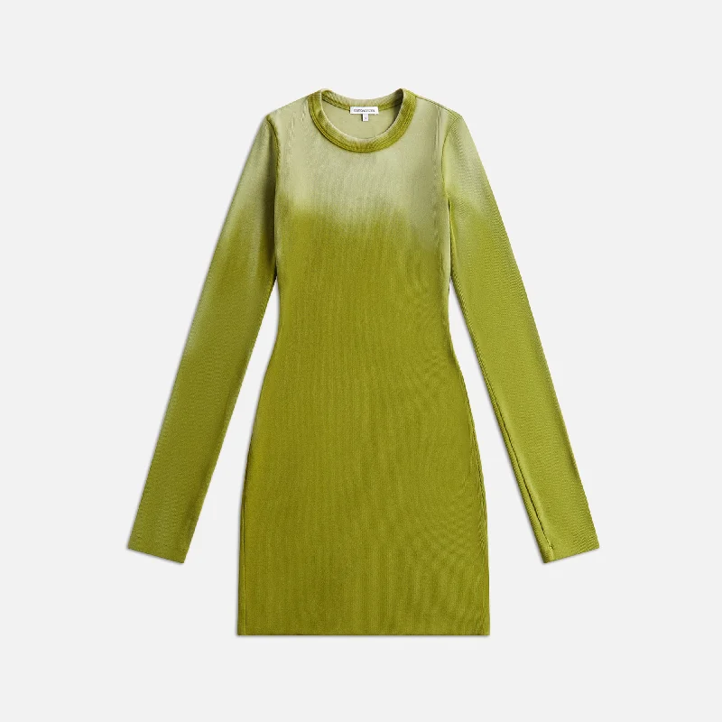 colorful Mimi dresses collectionCotton Citizen Verona Long Sleeve Mini Dress - Matcha Cast