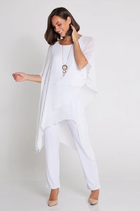 women's jumpsuits with V-necksTilly Jumpsuit - White