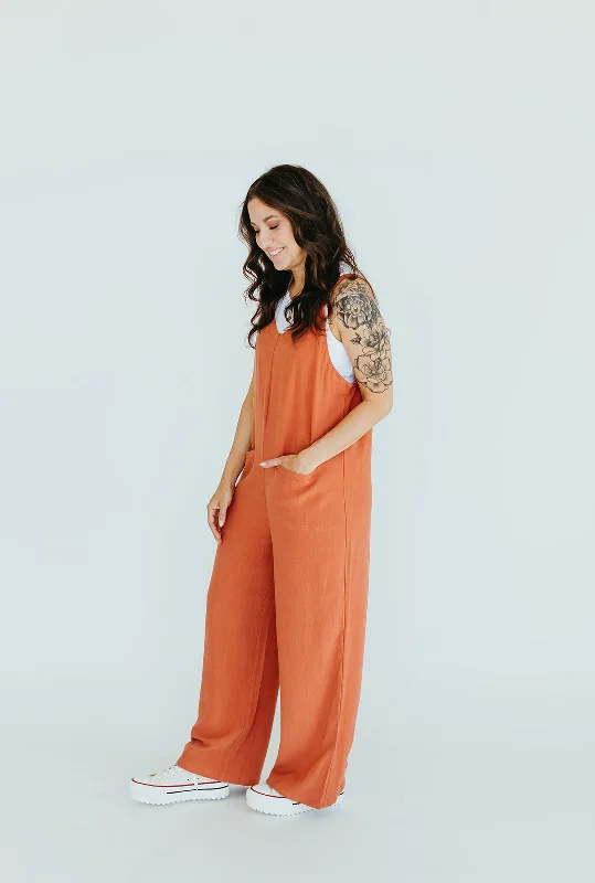 women's jumpsuits for hourglass figuresTerra Linen Jumpsuit