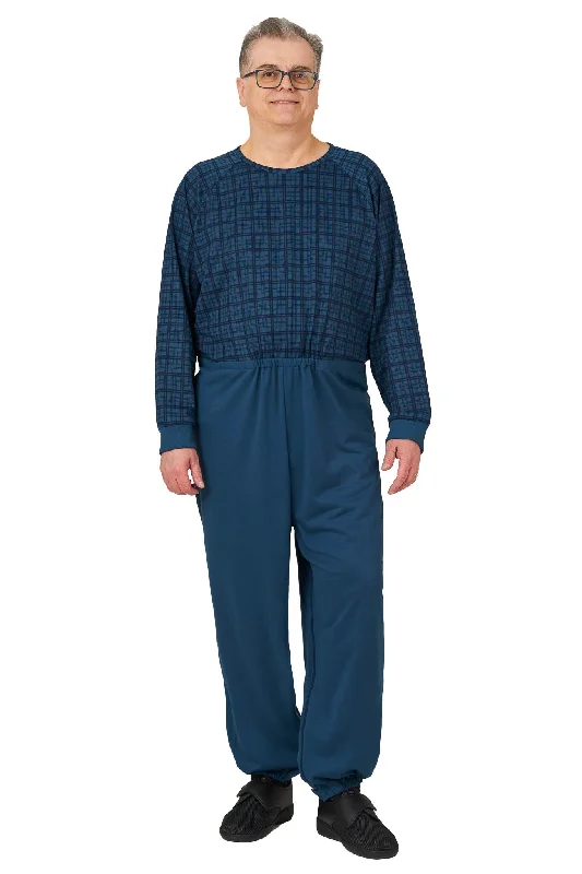 women's fitted jumpsuitsAnti-Strip Jumpsuit - Henry | Navy Check