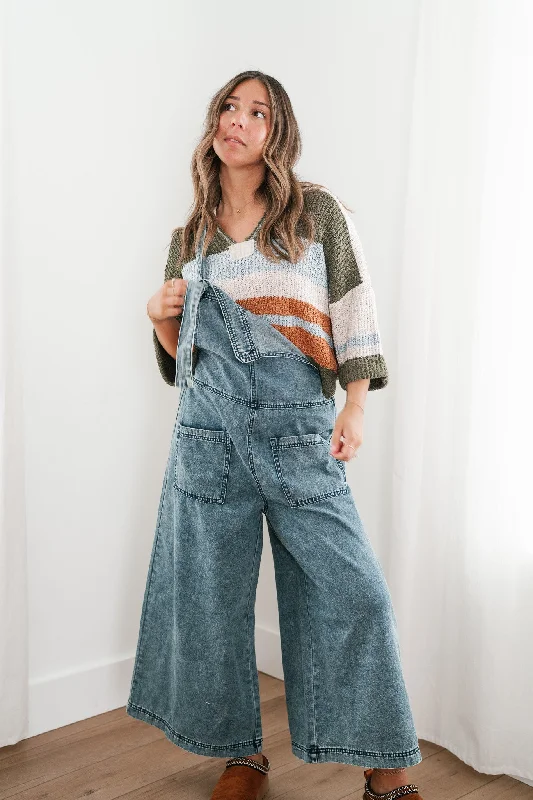 women's jumpsuits made of velvetPerfect For You Denim Jumpsuit