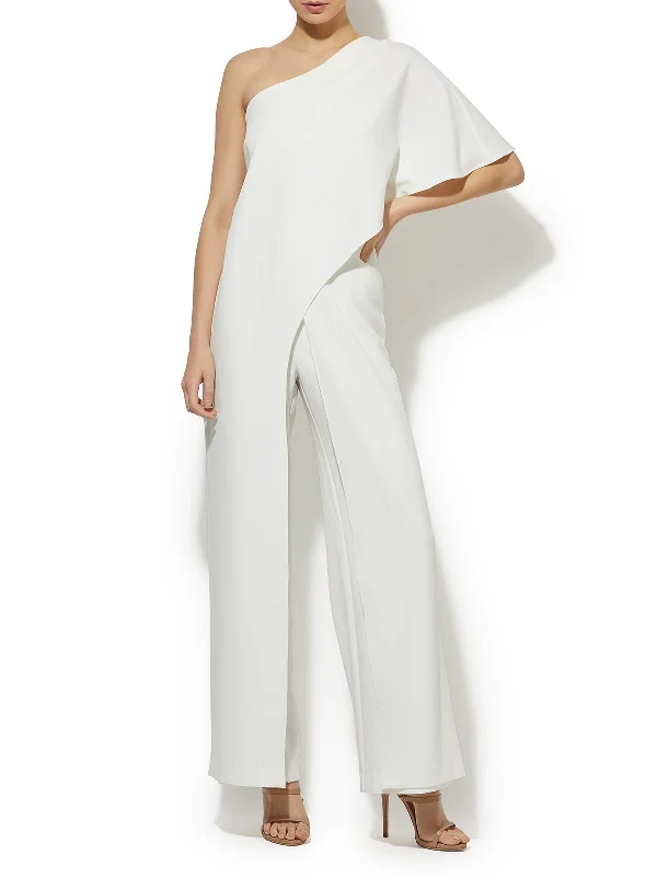 women's jumpsuits with lace detailsHarper Ivory One Shoulder Jumpsuit