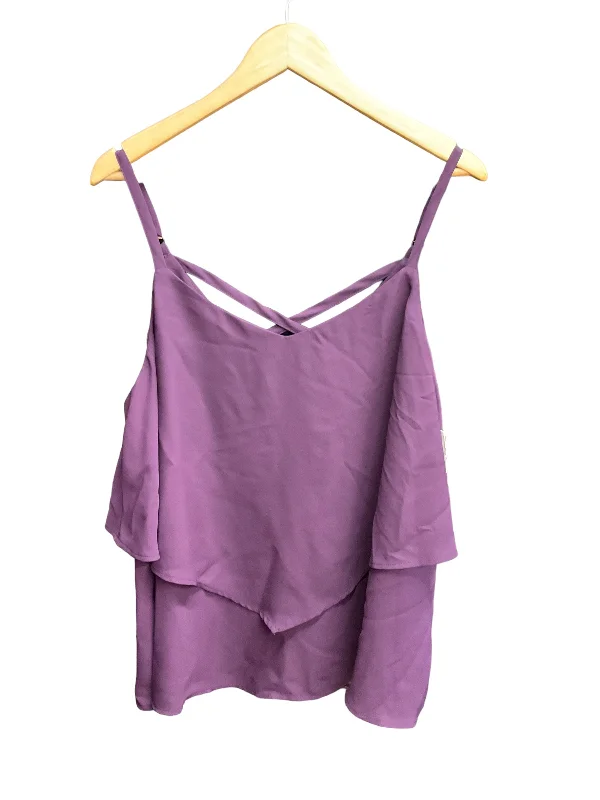 women's tops for those who want to wear pieces that are both functional and fashionablePurple Top Sleeveless Torrid, Size 1