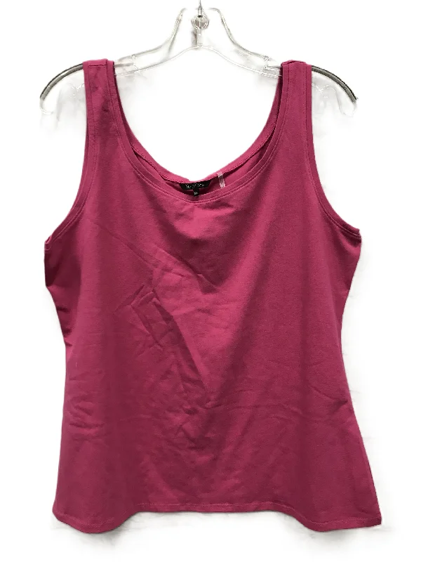 women's tops with sheer overlaysTop Sleeveless By Nic + Zoe  Size: Xl