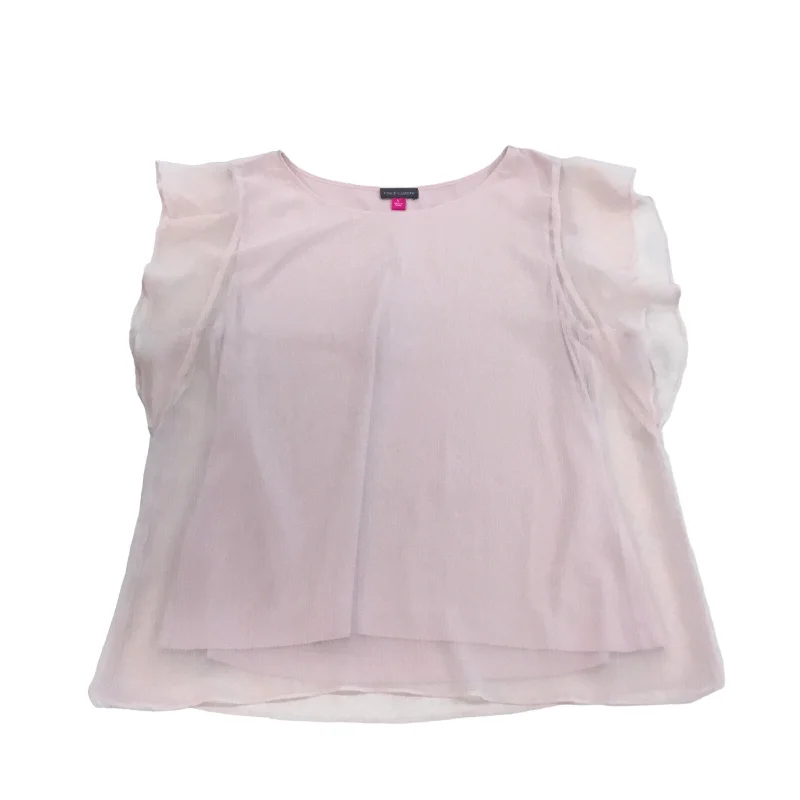 women's tops made from cottonTop Sleeveless By Vince Camuto  Size: L