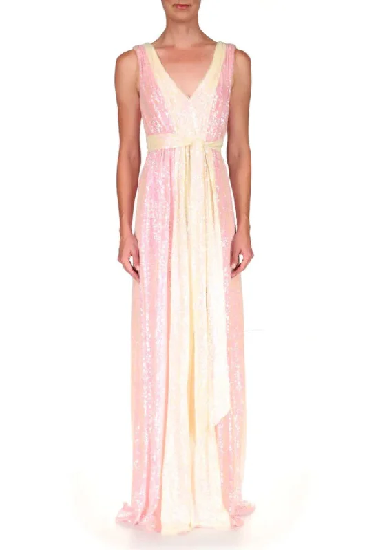 maxi dresses with short sleevesBadgley Mischka EG3513 Formal Sequin Long Dress