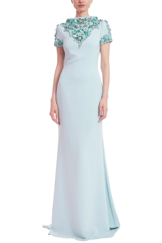 maxi dresses with long sleevesBadgley Mischka EG4056 Fitted Formal Long Dress