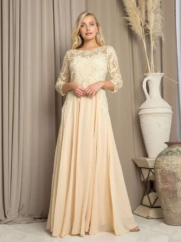 halter neck wedding dressesEva Fashion 5248 Long Formal Mother of the Bride Dress