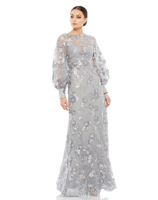 A-line wedding dressesMac Duggal 67936 Long Sleeve Formal Mother of the Bride Dress