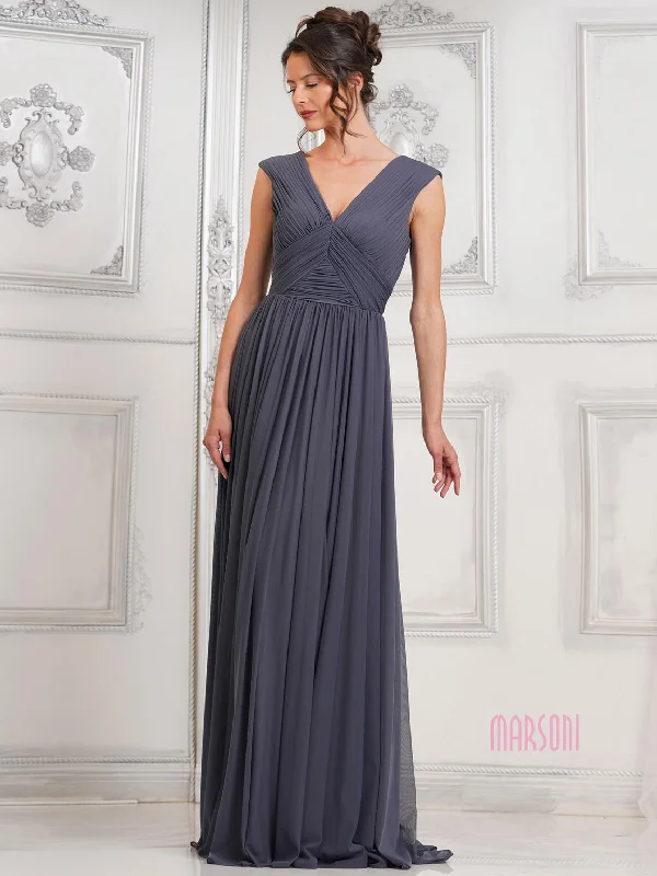 maxi dresses for outdoor weddingsMarsoni M324 Long Formal A Line Dress