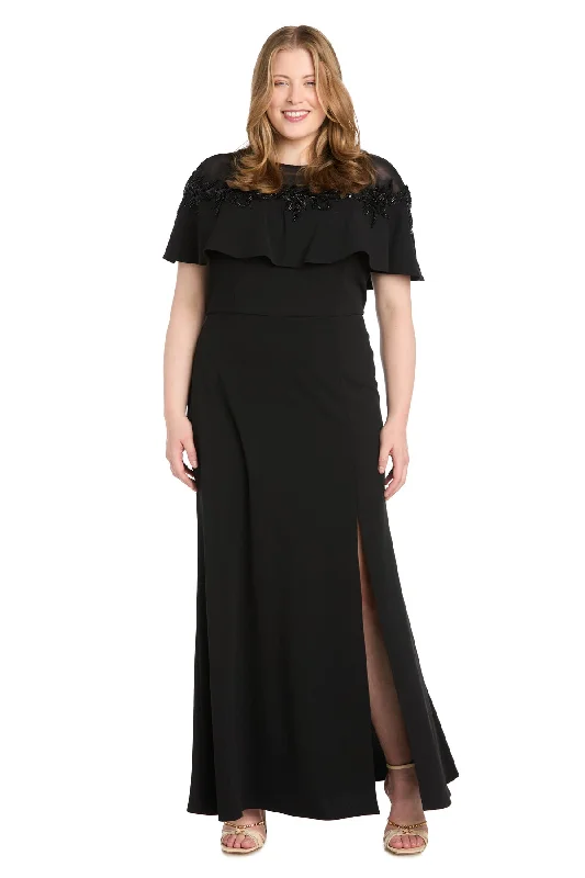 maxi dresses for beachR&M Richards 6134W Long Formal Plus Size Dress