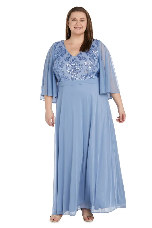 mermaid-inspired wedding dressesR&M Richards 99399W Long Formal Mother of the Bride Plus Size Dress