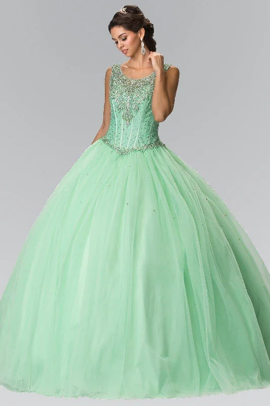 maxi dresses for tall womenBeads Embellished Long Quinceanera Dress