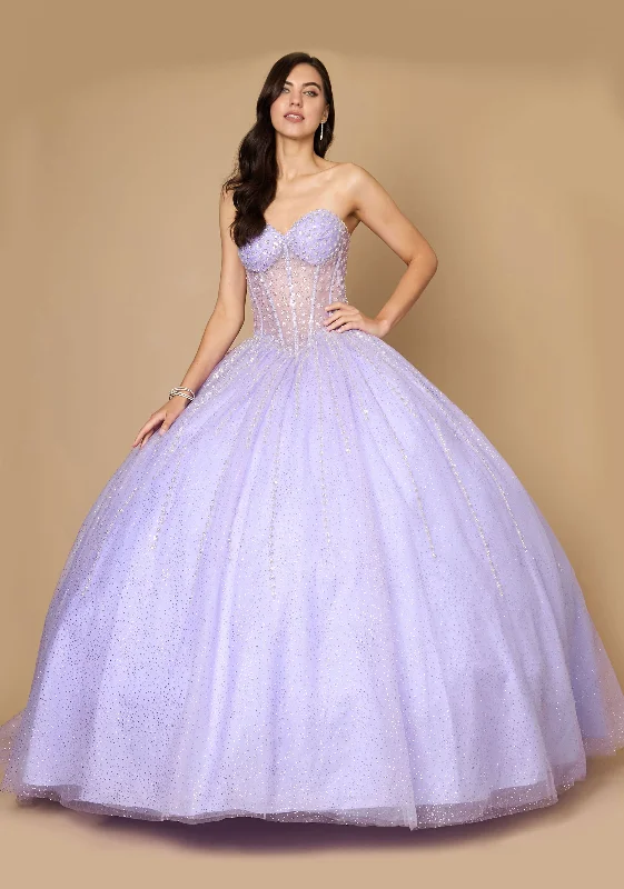 maxi dresses with removable beltsDylan & Davids Long Corset Quinceanera Dress with Cape