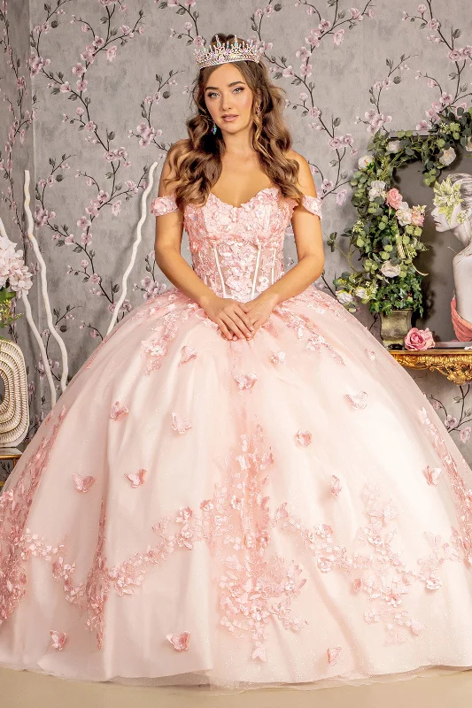 maxi dresses for cool weatherLong Sweet 16 Glitter Quinceanera Dress