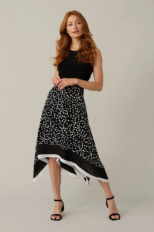 Sleeveless Dress In CottonJoseph Ribkoff Polka-Dot Sleeveless Dress